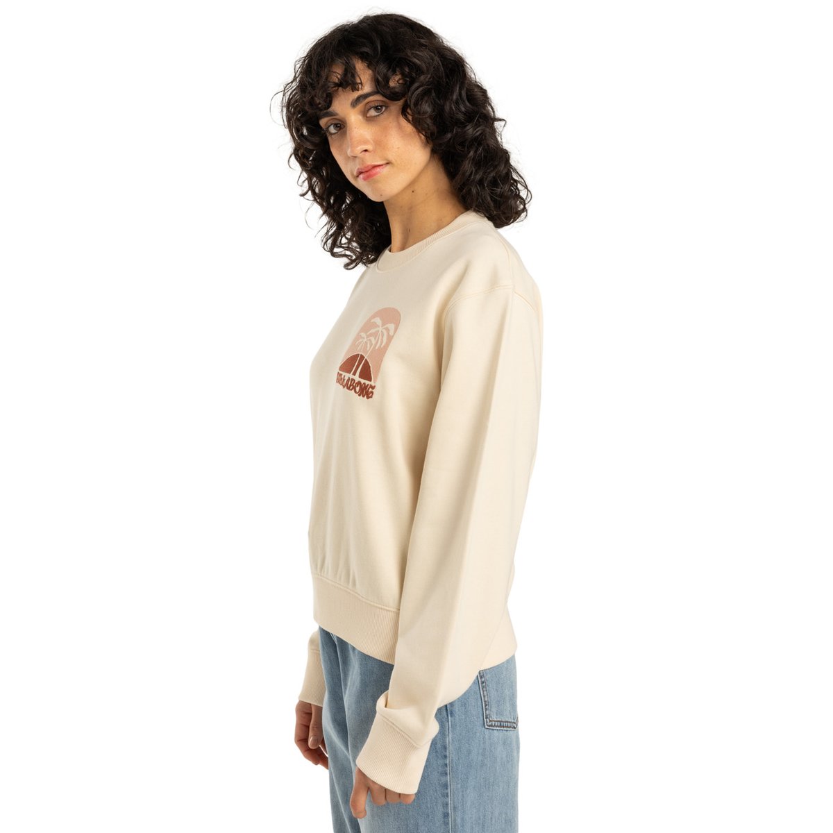 Sweat SUNPALMS blanc whitecap, BILLABONG