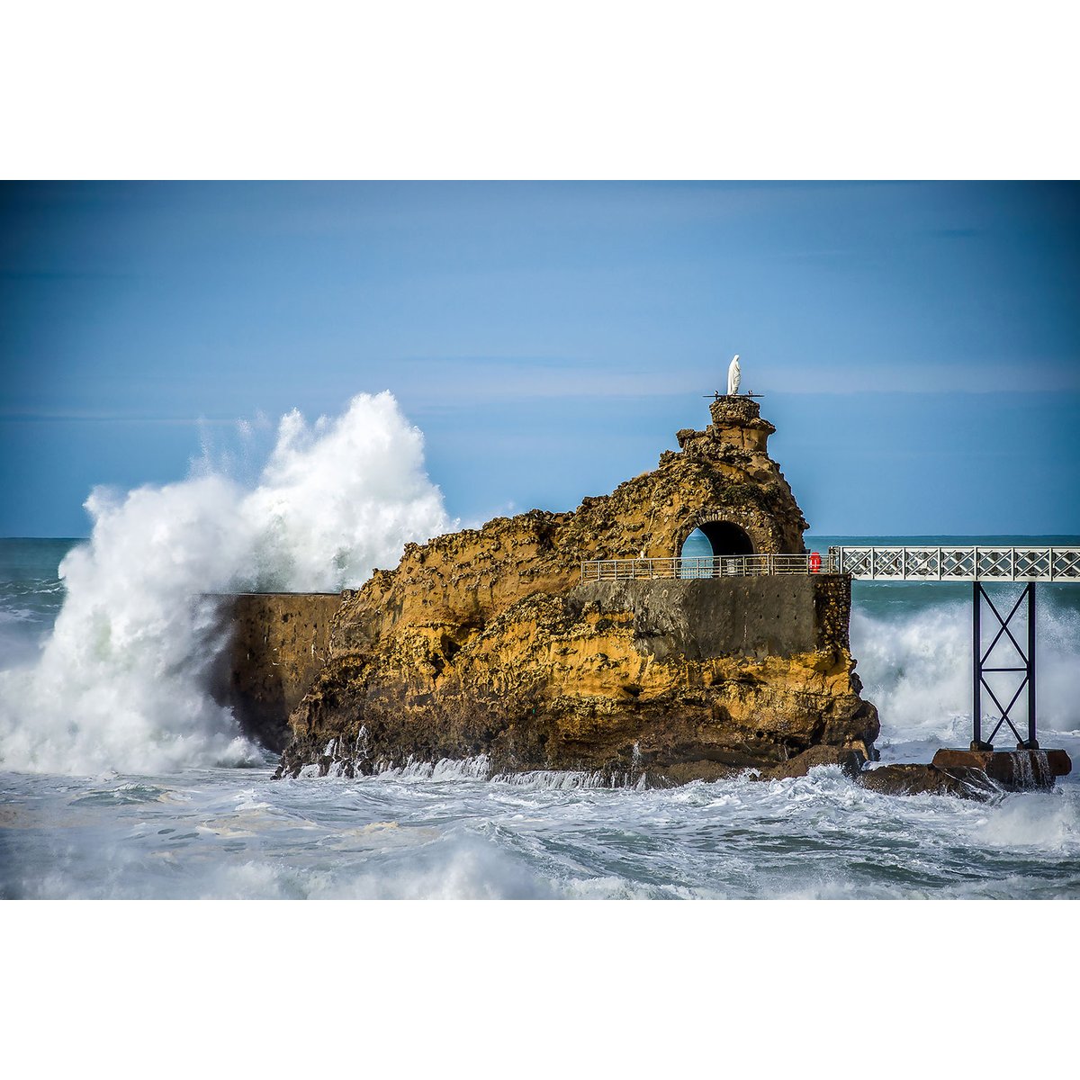 Tableau rocher de la vierge tableau alu dibond, HEXOA