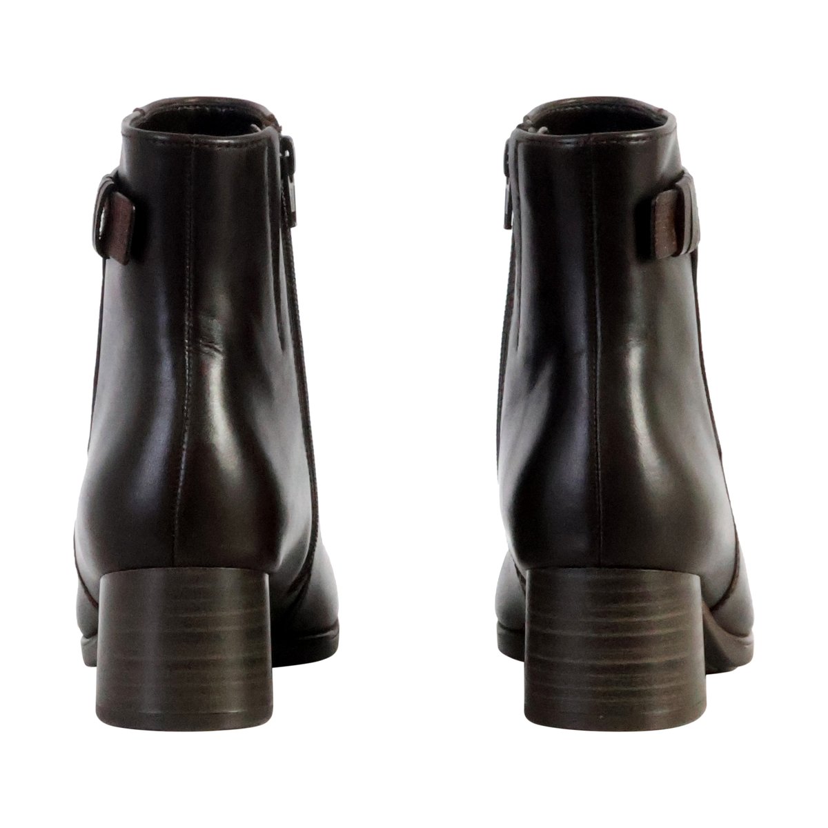 Bottines Cuir Foulard marron-foncé, GABOR