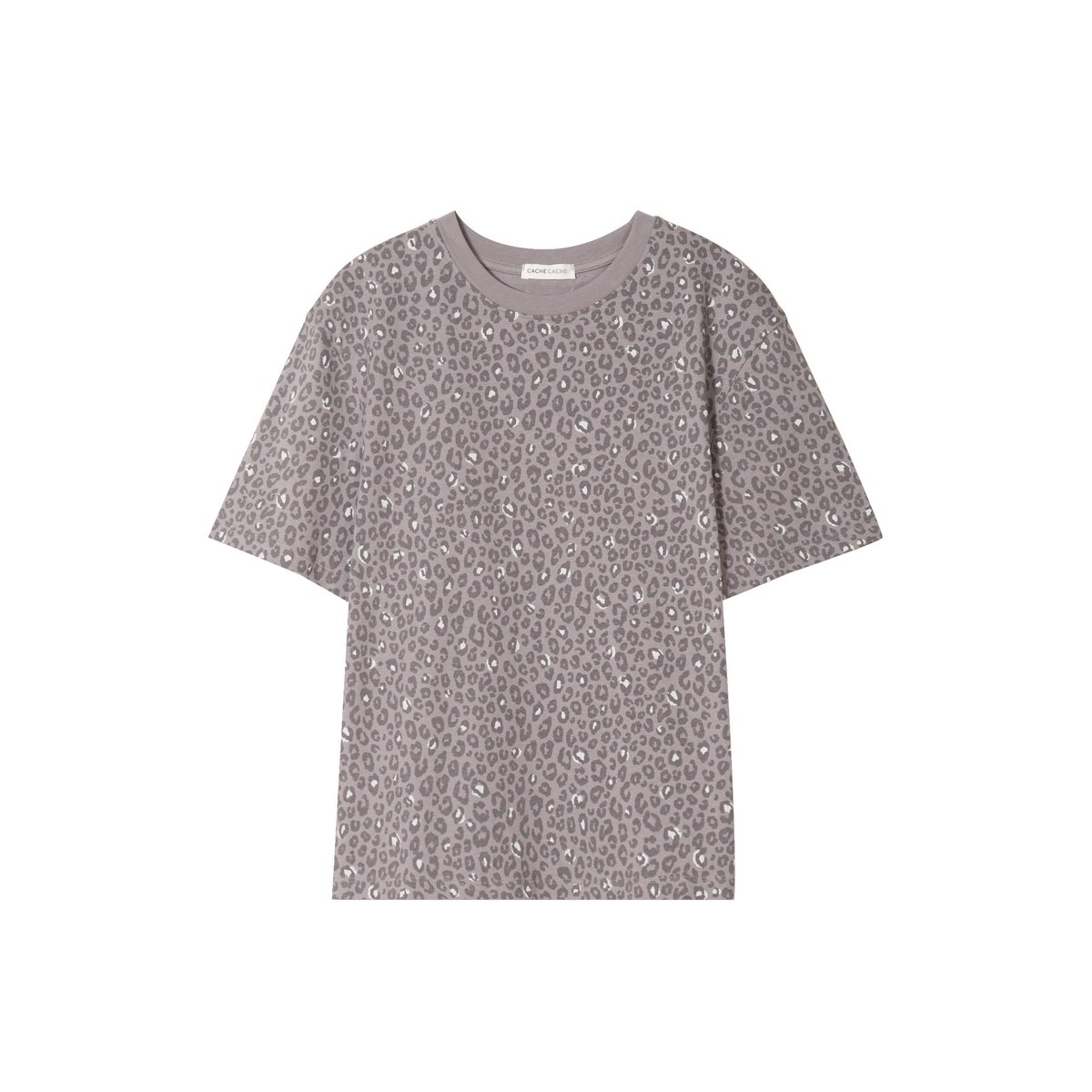 T-shirt manches courtes gris foncé, CACHE CACHE