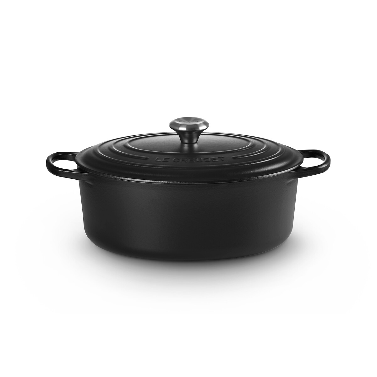 Cocotte Ovale Signature noir, LE CREUSET