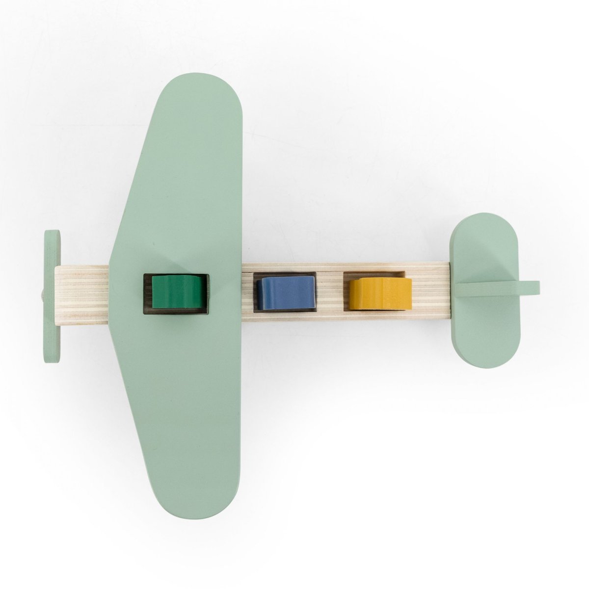 Avion des animaux en bois multicolore, TRIXIE