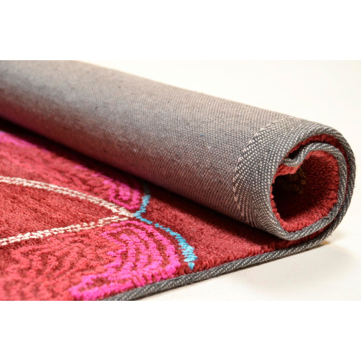 Tapis de Salon tapis Moderne Design TROPICAL PASSION - 71% Polyester 20% Acrylique 9% Bambou marron multicolore, ARTE ESPINA