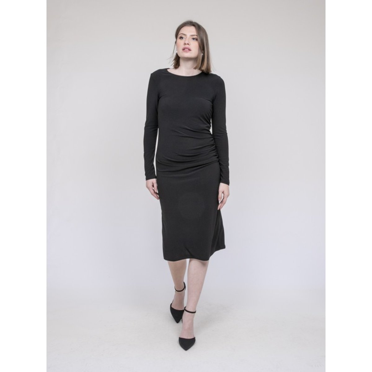 Robe Midi Irena noir, DONA LISA