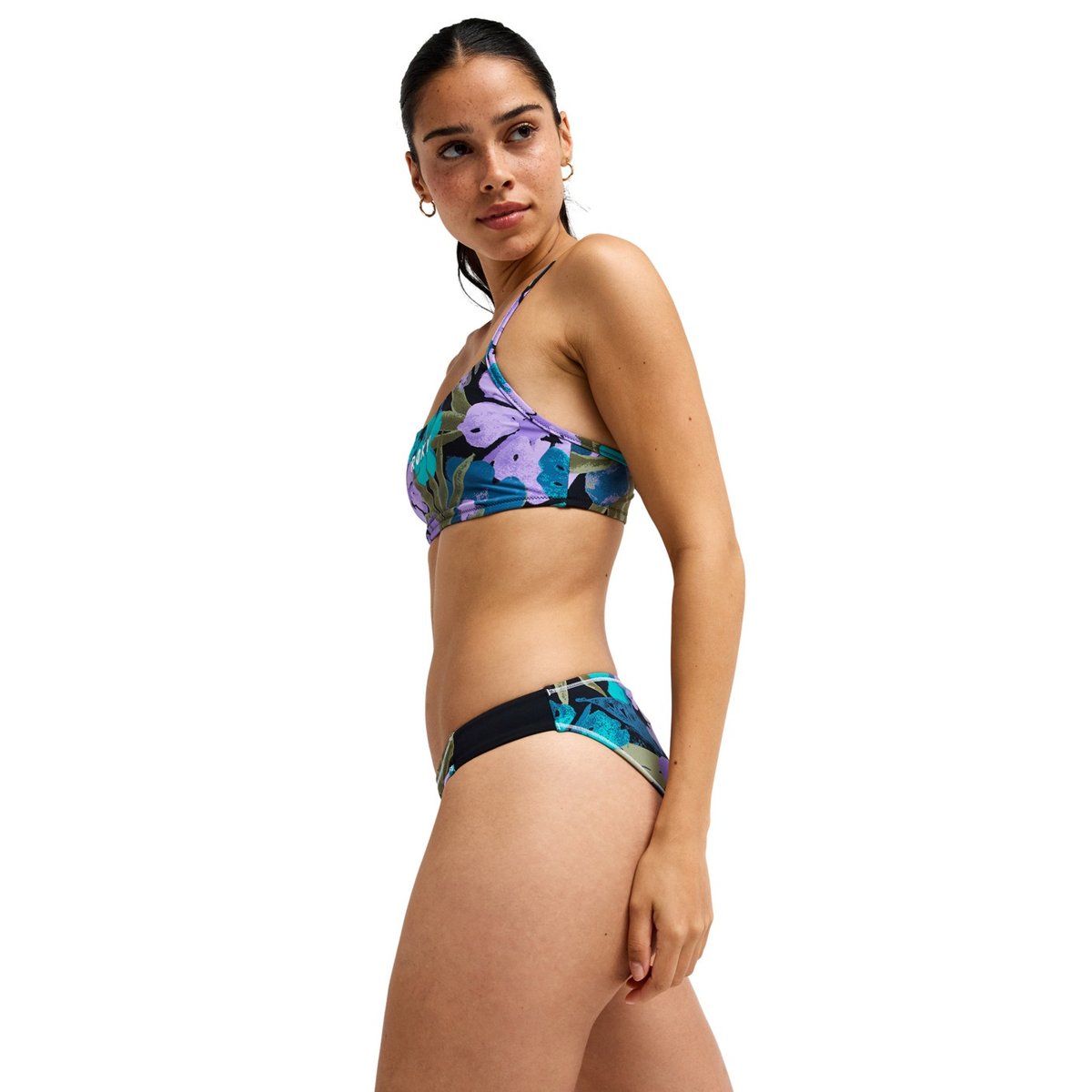 Bas de maillot de bain culotte bikini classique. violet viola golden gal s, ROXY
