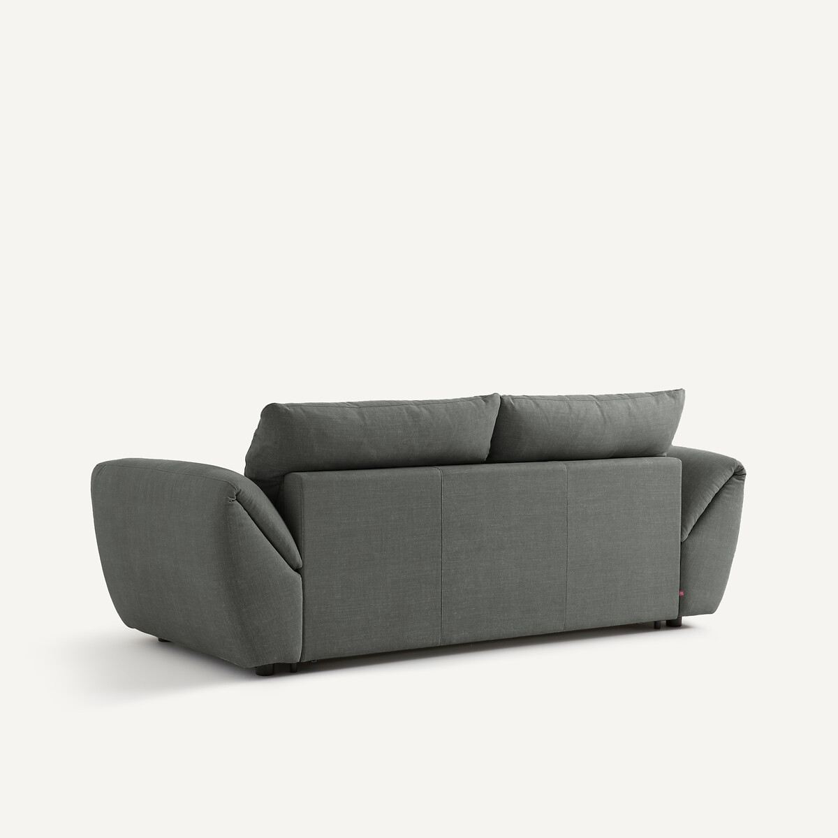 Sofá cama de 3P en algodón/lino, Edgar gris oscuro, AM.PM