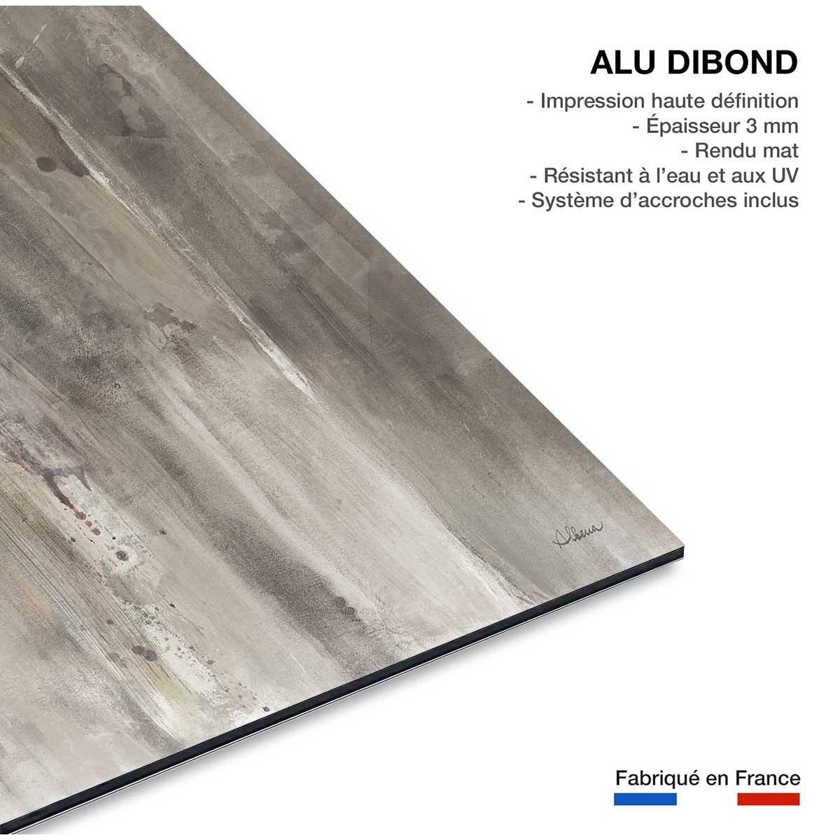 Tableau Cheval blanc aquarelle tableau alu dibond, HEXOA