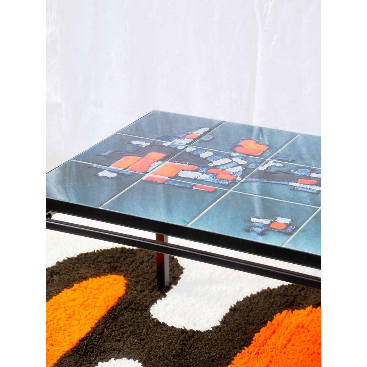 Table basse en céramique Donna N°1640 - Bon état noir, DEBONGOUT