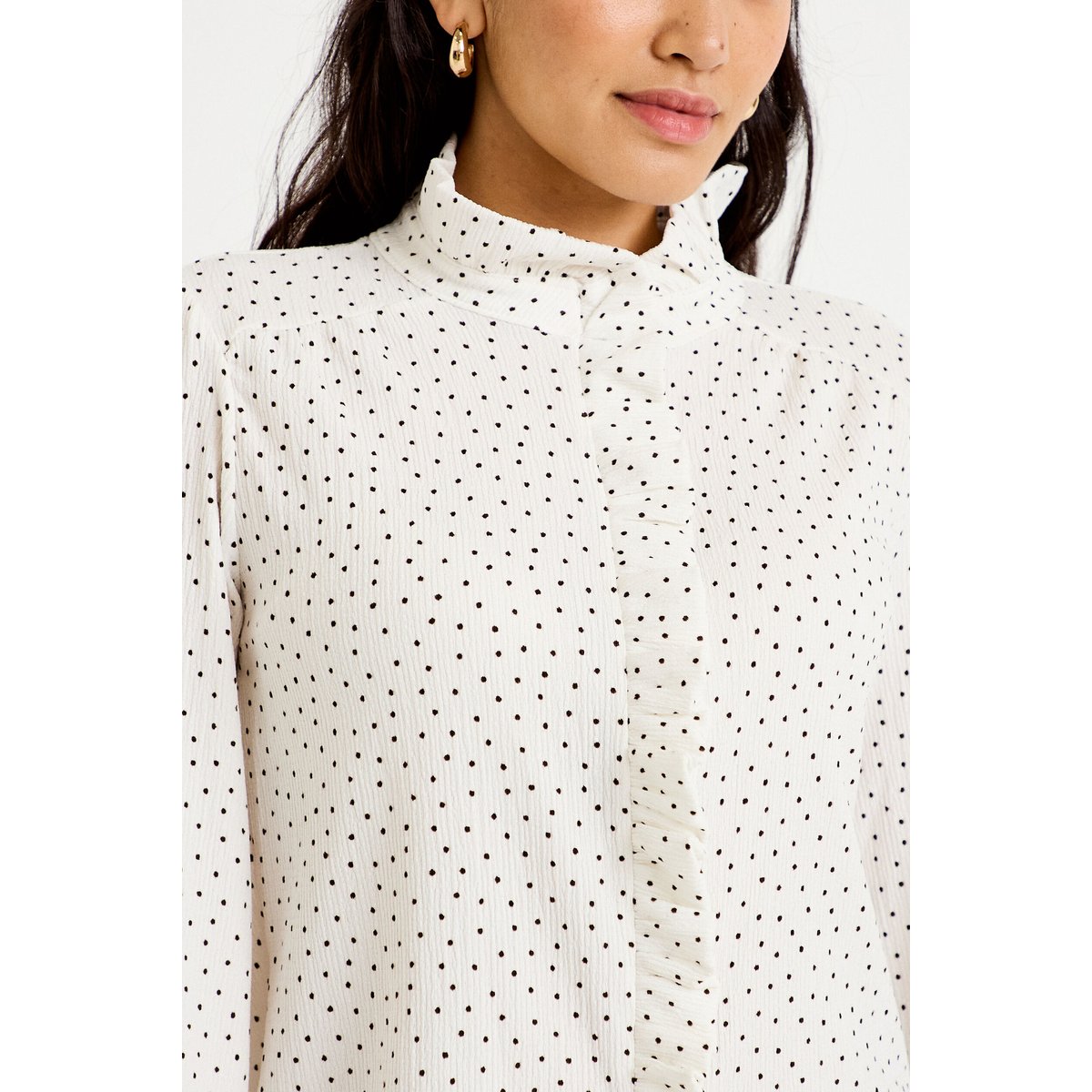 Blouse manches longues blanc, CACHE CACHE