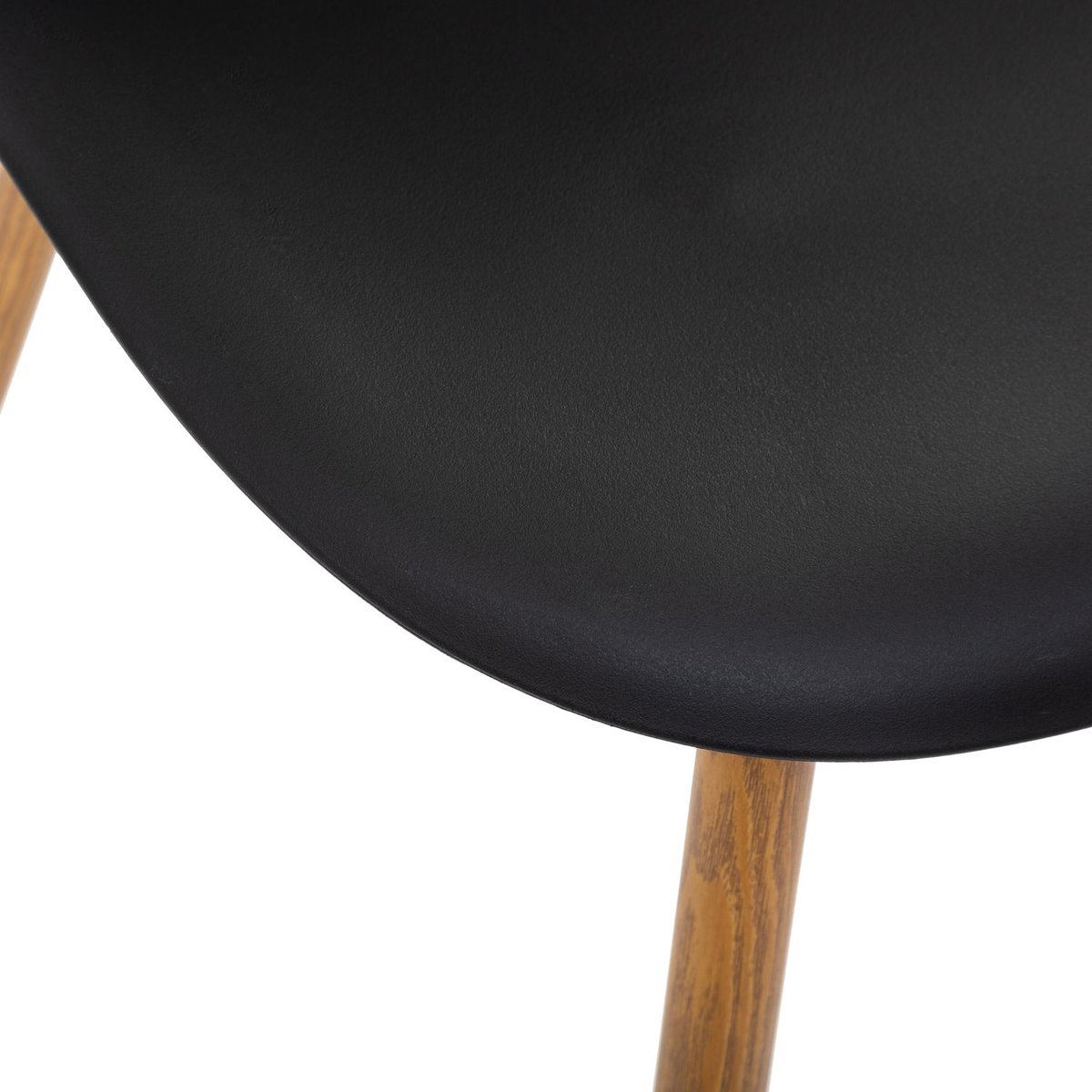 Lot de 4 chaises design scandinave TAHO noir, TOILINUX