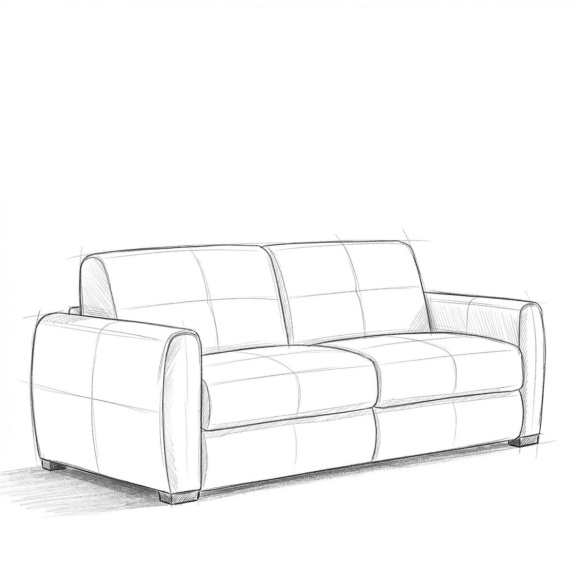 Canapé convertible - Matelas 16cm - Tissu Lugano CANBERRA vert, HABITAT