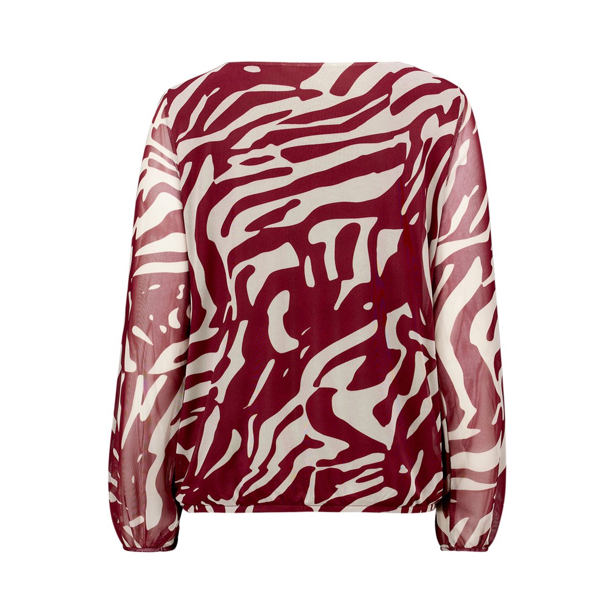 T-shirt en maille à élastique nature/dark red, BETTY & CO