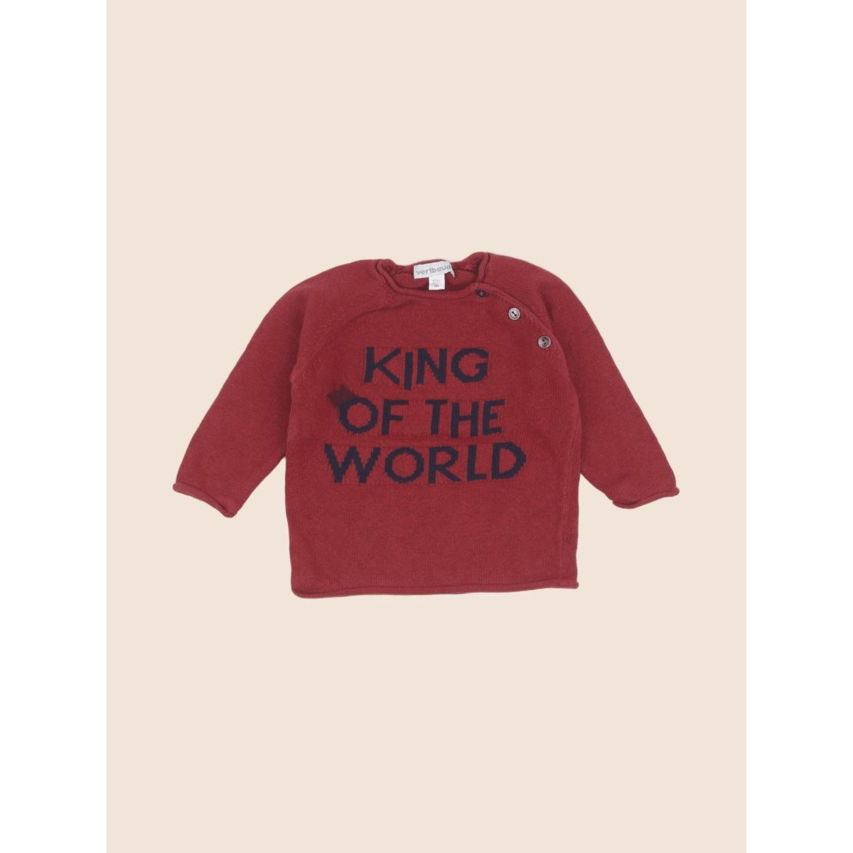 Pull - Très bon état rouge, VERTBAUDET