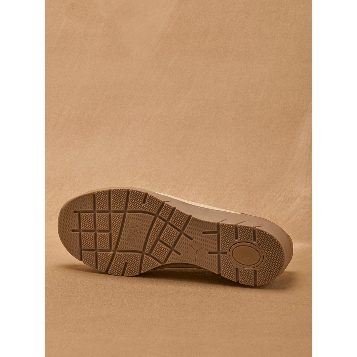 Chaussures confort zippées et élastiquée beige, PEDICONFORT