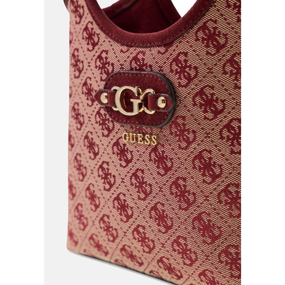 Sac Mini Shopper Logo Samantha rouge multi, GUESS