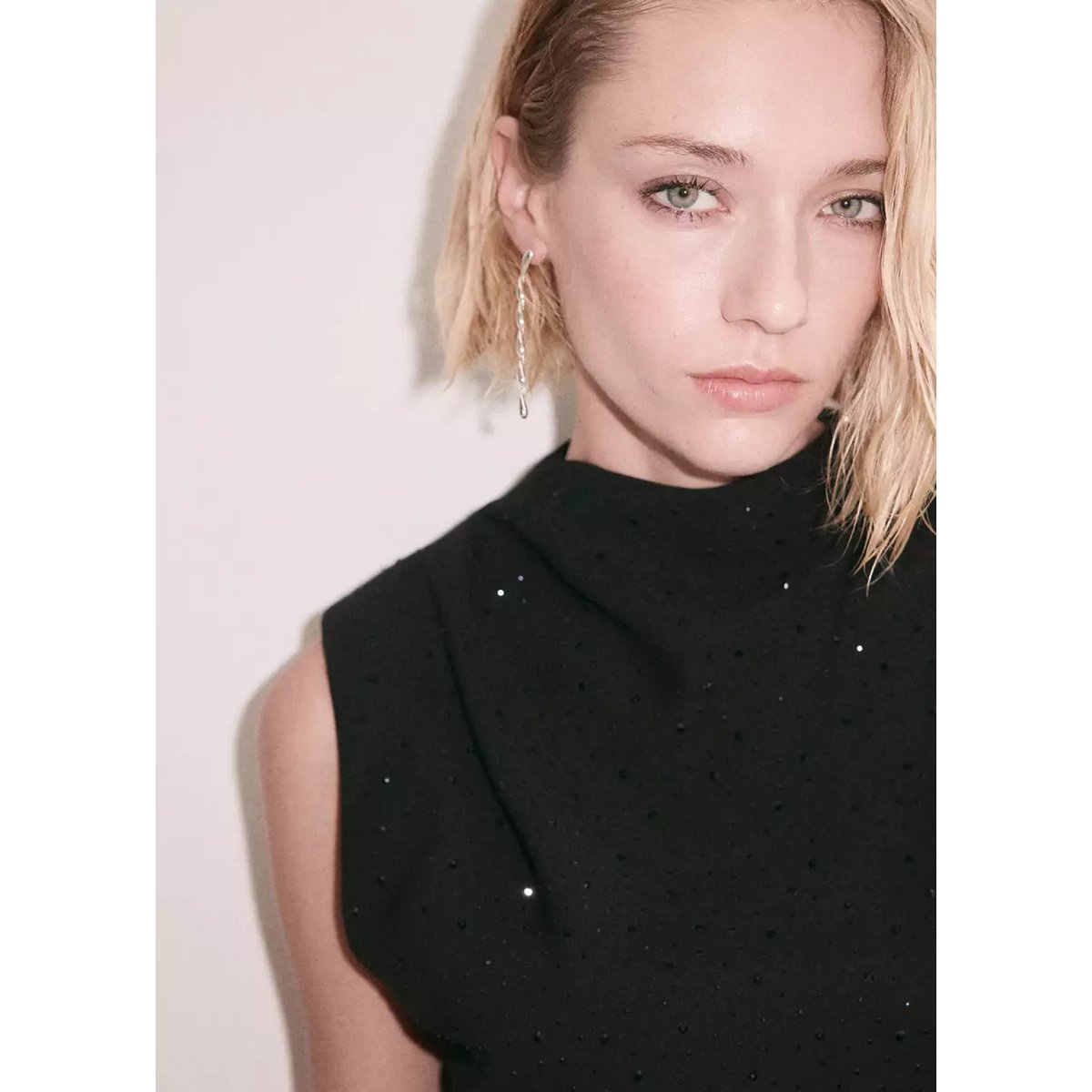 BLOUSE ROCKS noir, MANGO