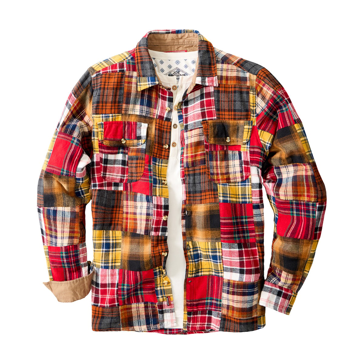 Chemise à Carreaux Patchwork Parfaite multicolore, JOE BROWNS