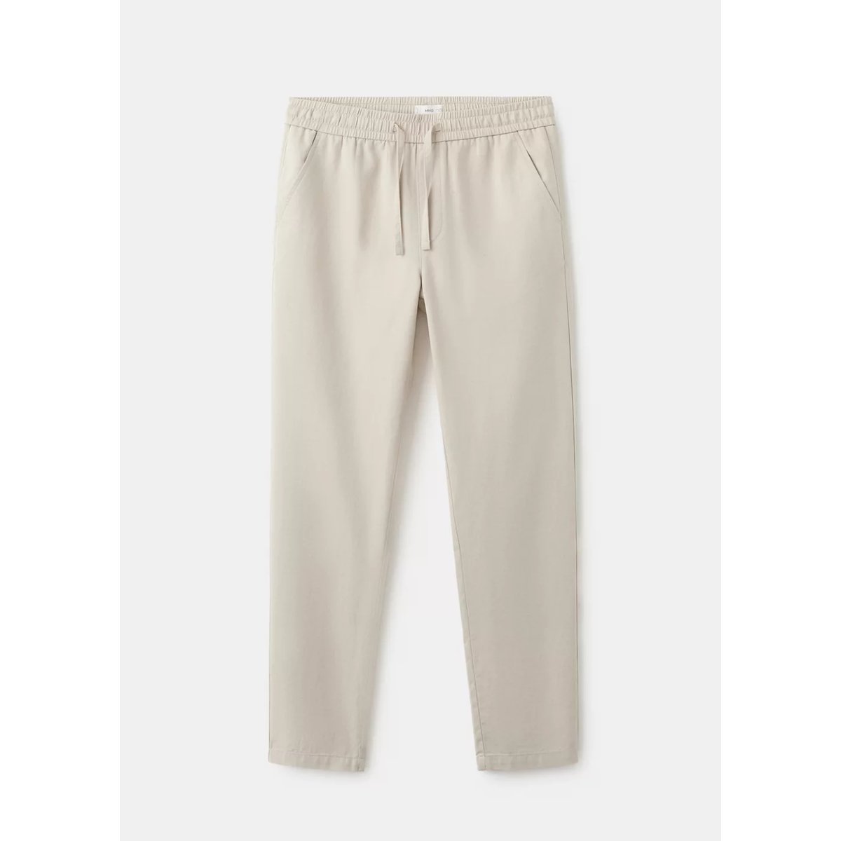 Pantalon coton lin cordon sable, MANGO TEEN