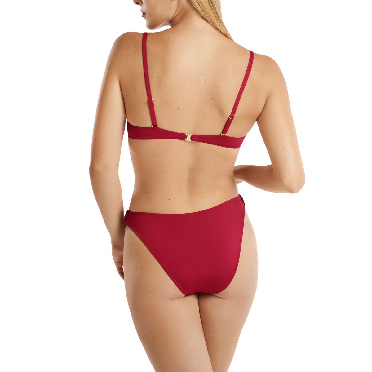 Haut maillot de bain push-up multipositions Isola Rossa rouge, LISCA