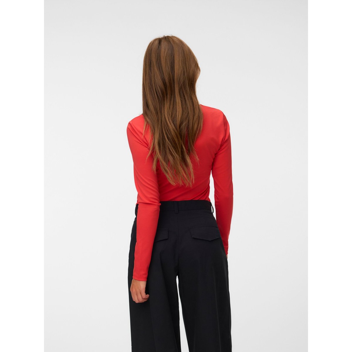 Top high risk red, VERO MODA