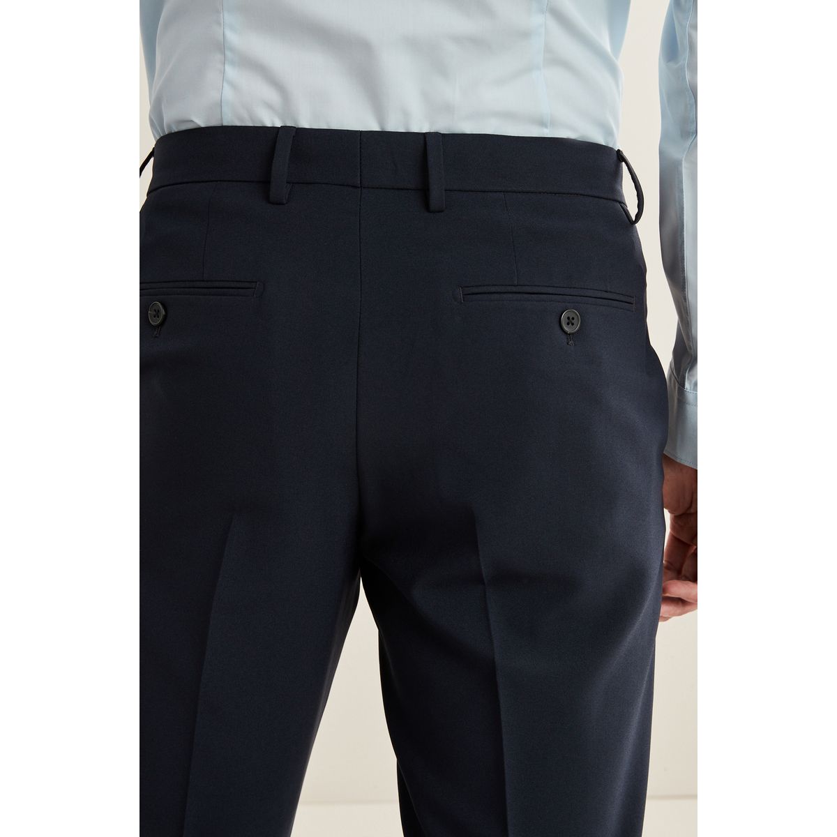 Pantalon de costume slim basique bleu marine, NEXT