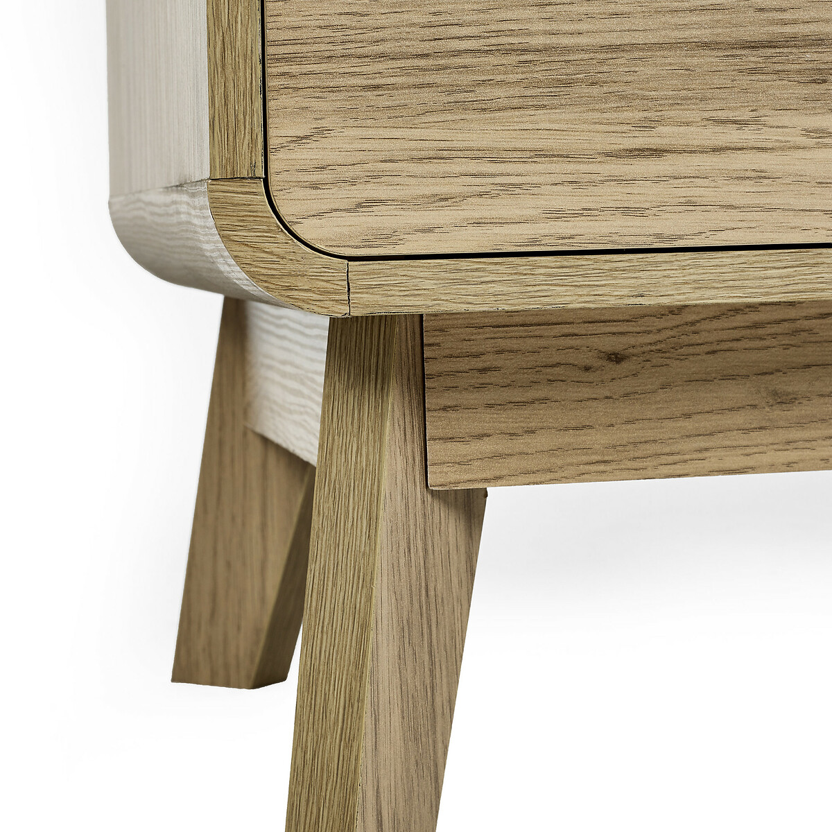 Seluna Retro 2 Drawer Oak Bedside natural oak, SO'HOME
