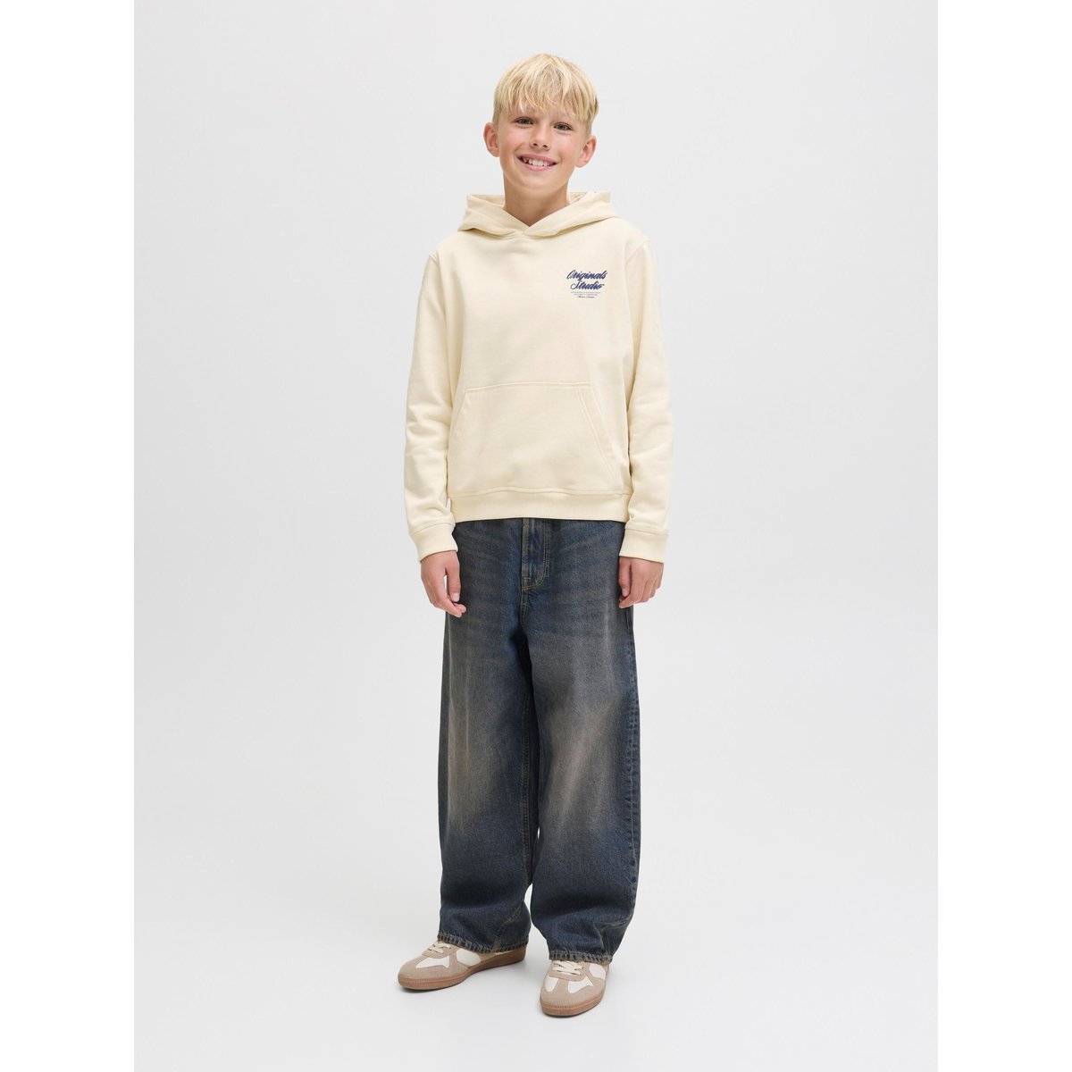 Sweat À Capuche antique white 1, JACK & JONES JUNIOR