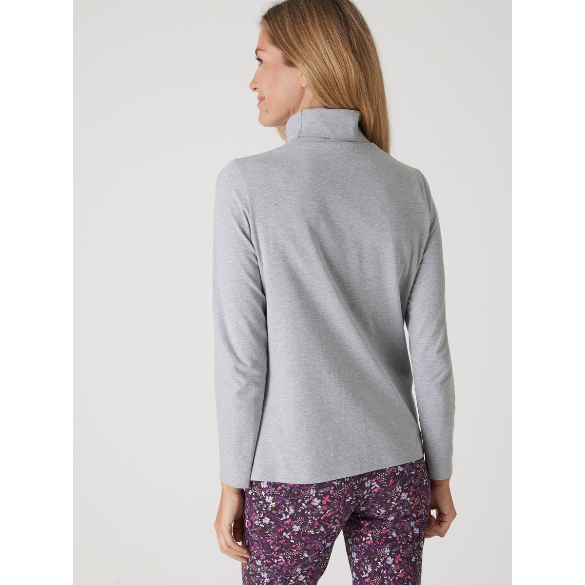Sous-pull col roulé gris chiné, DAXON