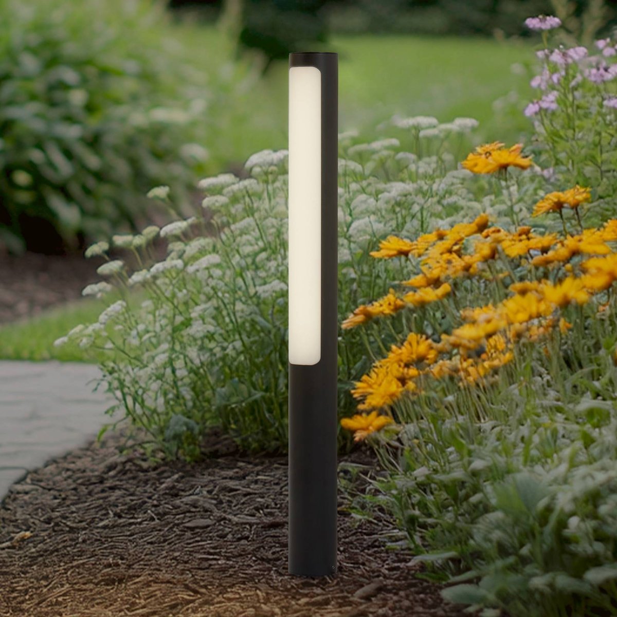Luminaire extérieur en aluminium moderneLED anthracite, blanc, LUCANDE