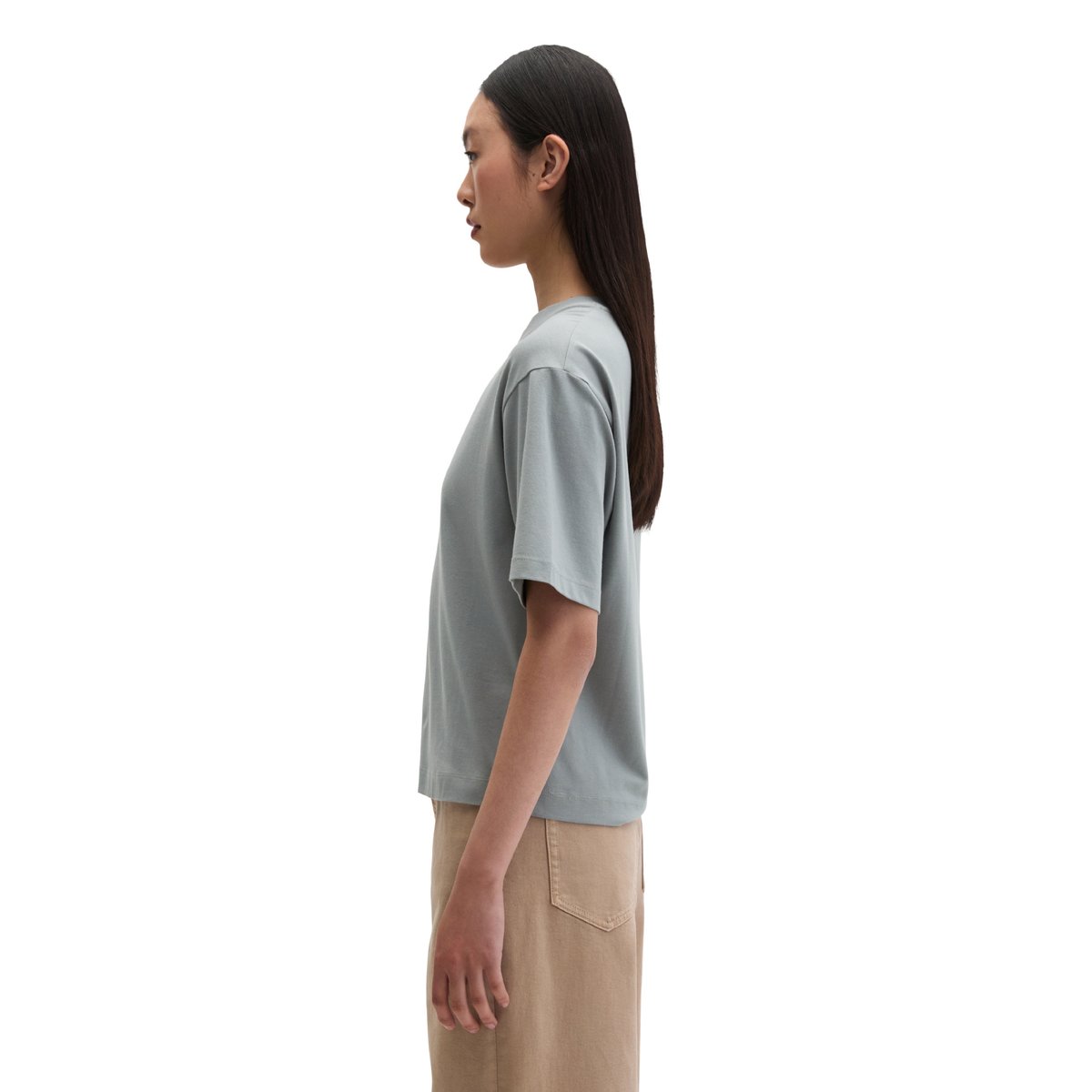 T-shirt relaxed avec TENCEL™ Modal gris, MARC O'POLO