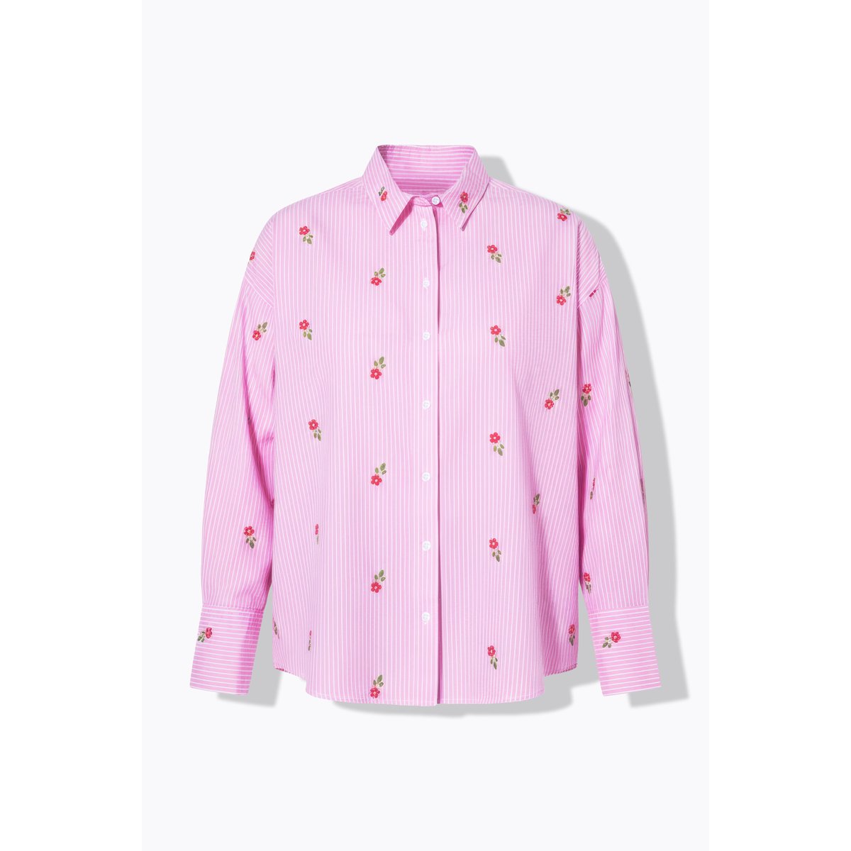 Chemise à rayures oversize rose vif, STUDIO UNTOLD
