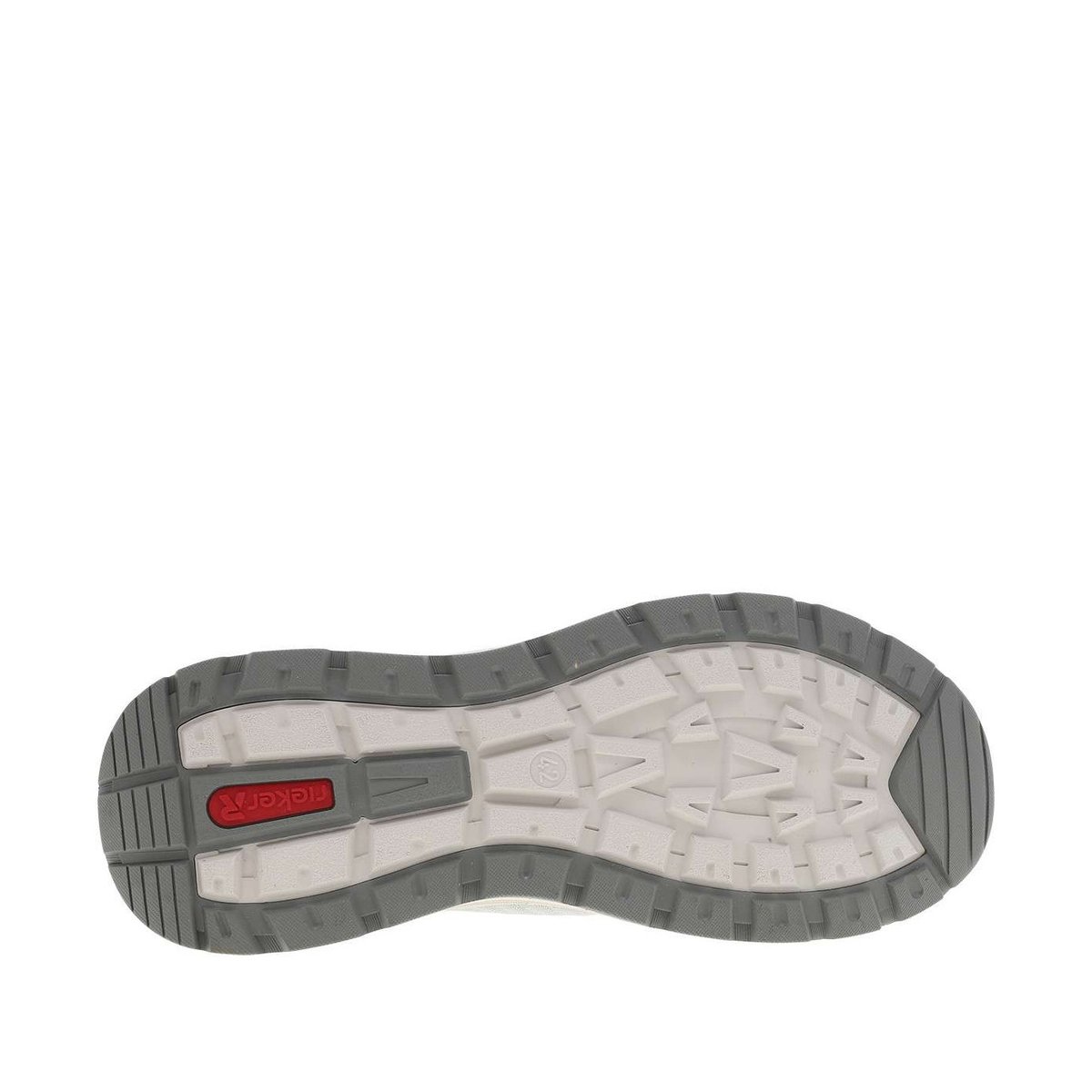 Sneakers noires à semelle plate avec une fermeture à slip-on gris, RIEKER