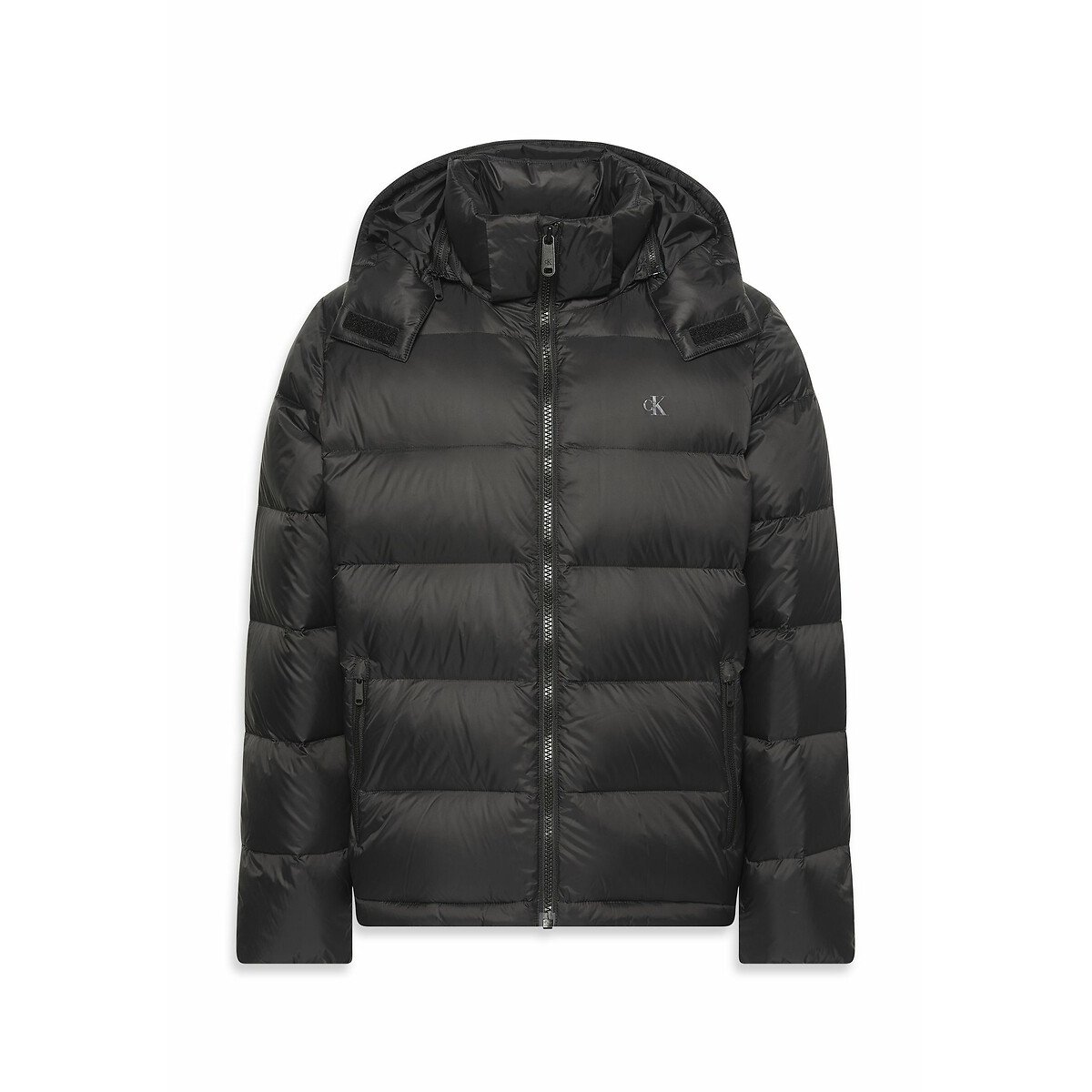 Hooded Padded Jacket black, CALVIN KLEIN