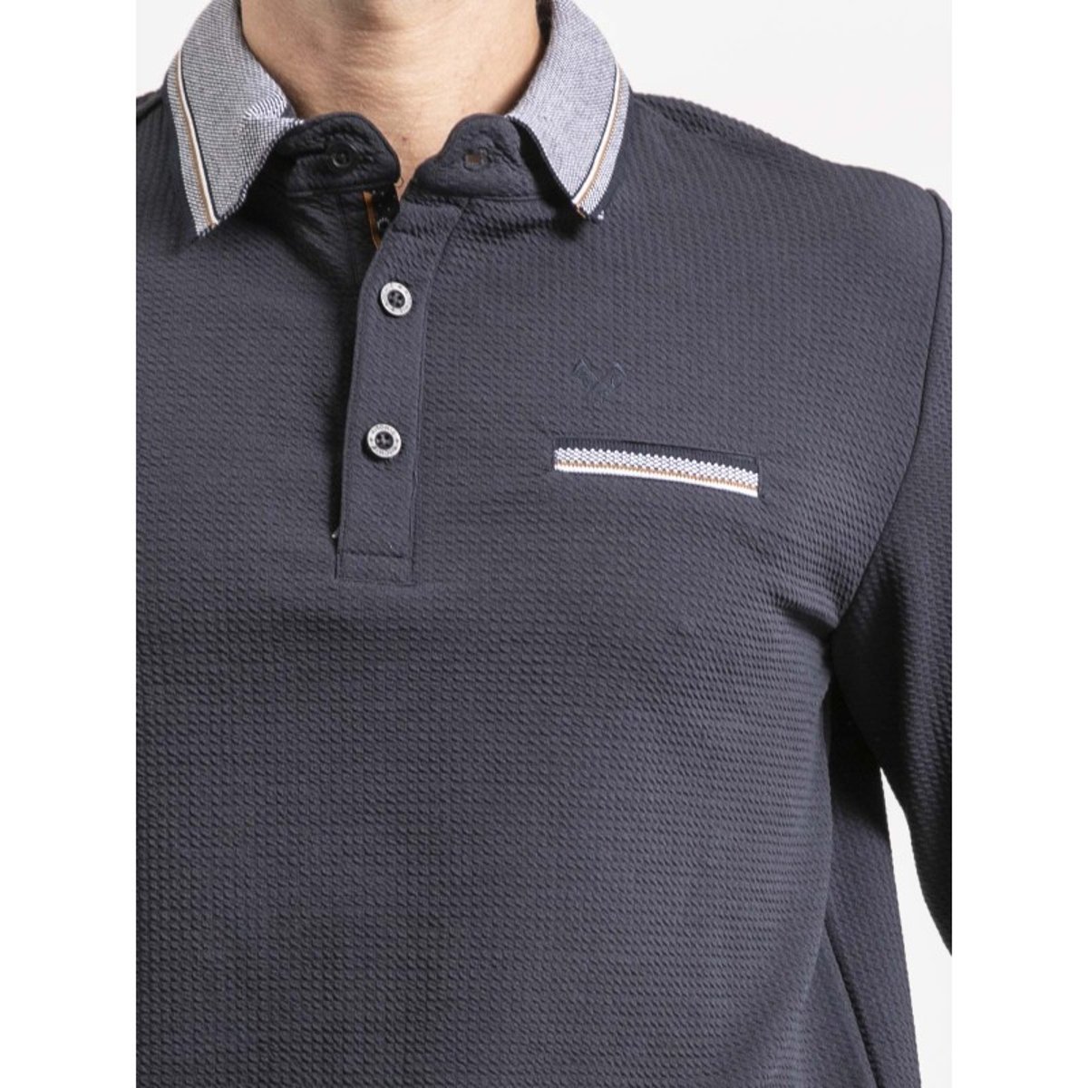 Polo Manches Longues Pavelon bleu marine, RITCHIE