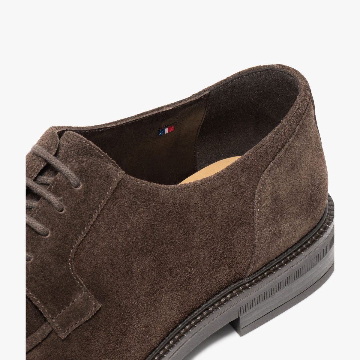 Derby en cuir MORGAN marron chocolat, BOCAGE
