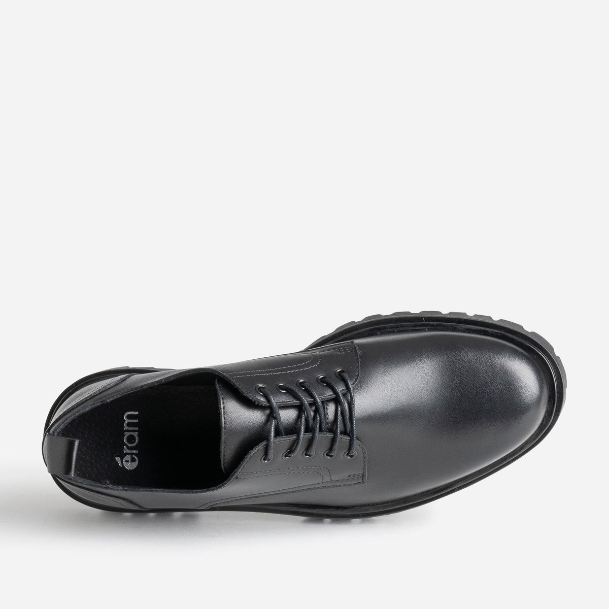 Derby en cuir CELESTIN noir, ERAM