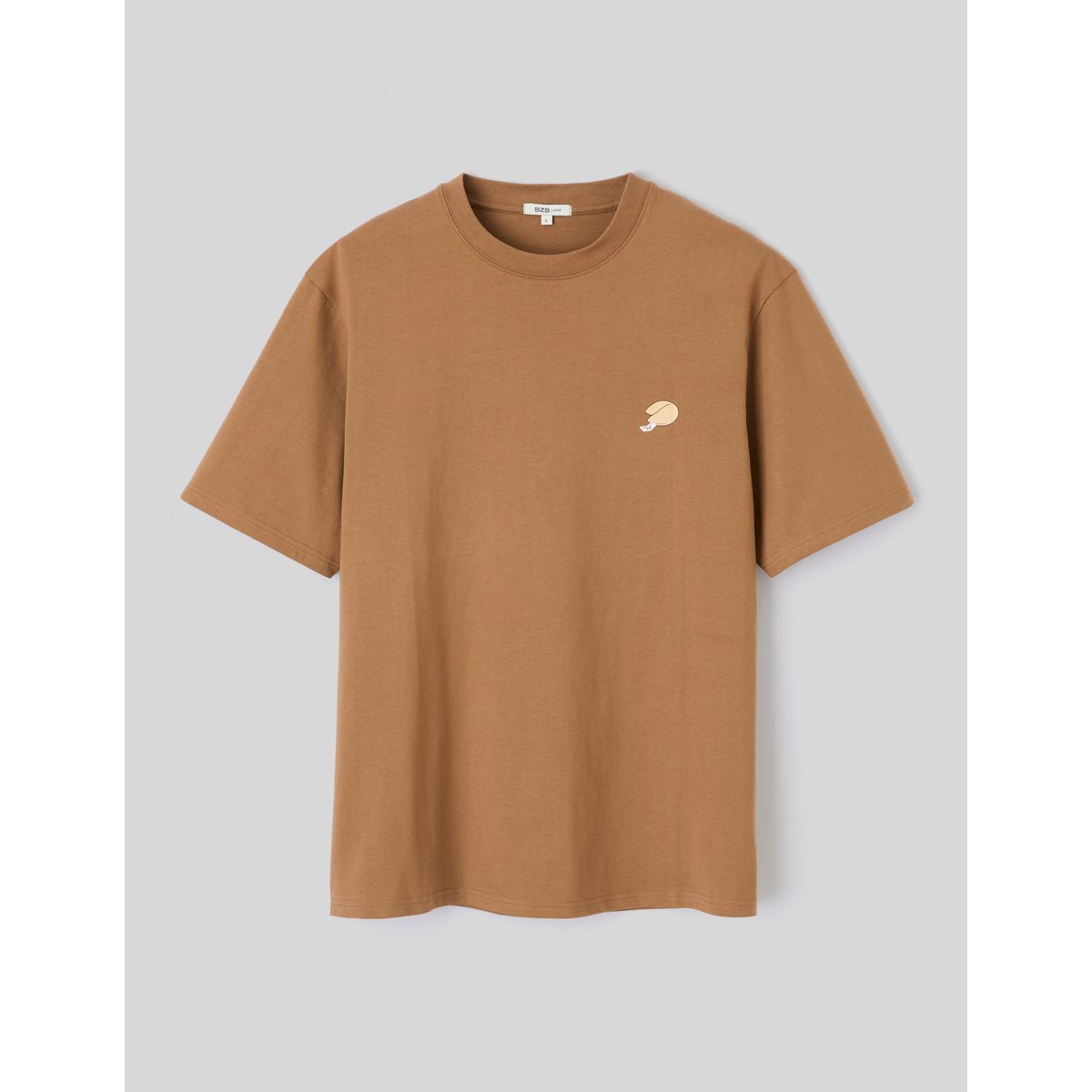 T-shirt imprimé poitrine camel, BZB