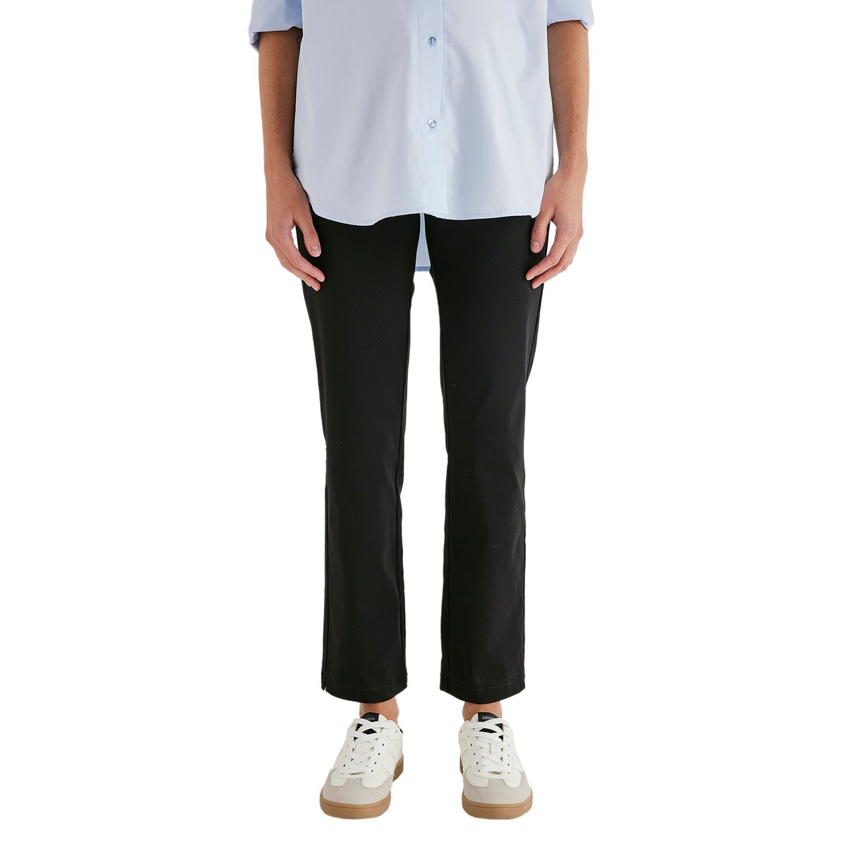 Pantalon de grossesse forme cigarette noir, VERTBAUDET
