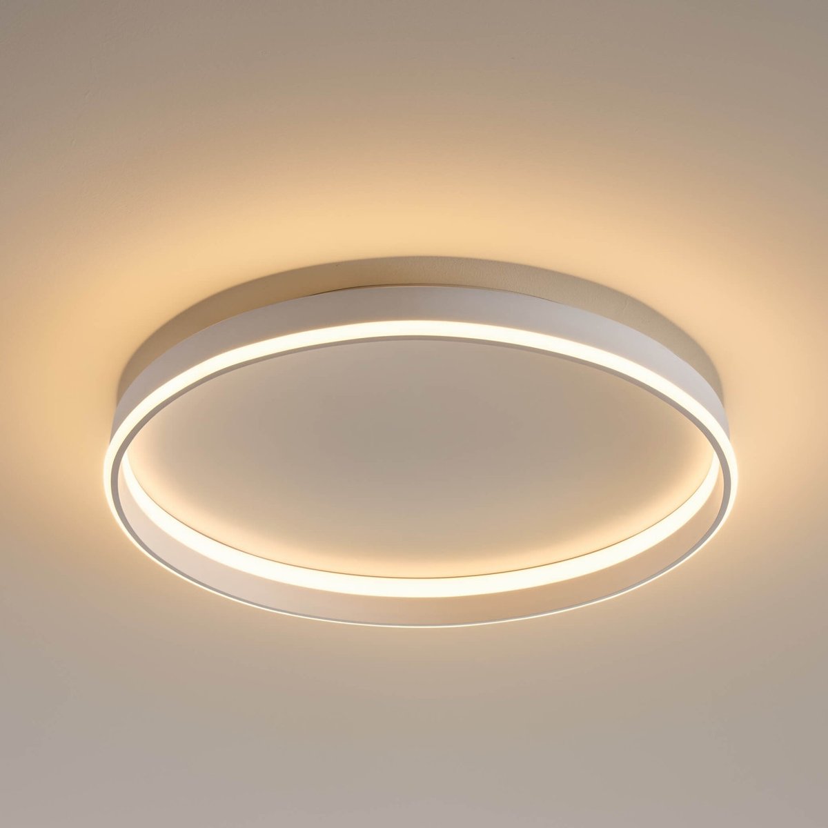 Grand plafonnier LED avec télécommande - SOLÉANE blanc, KOSILUM