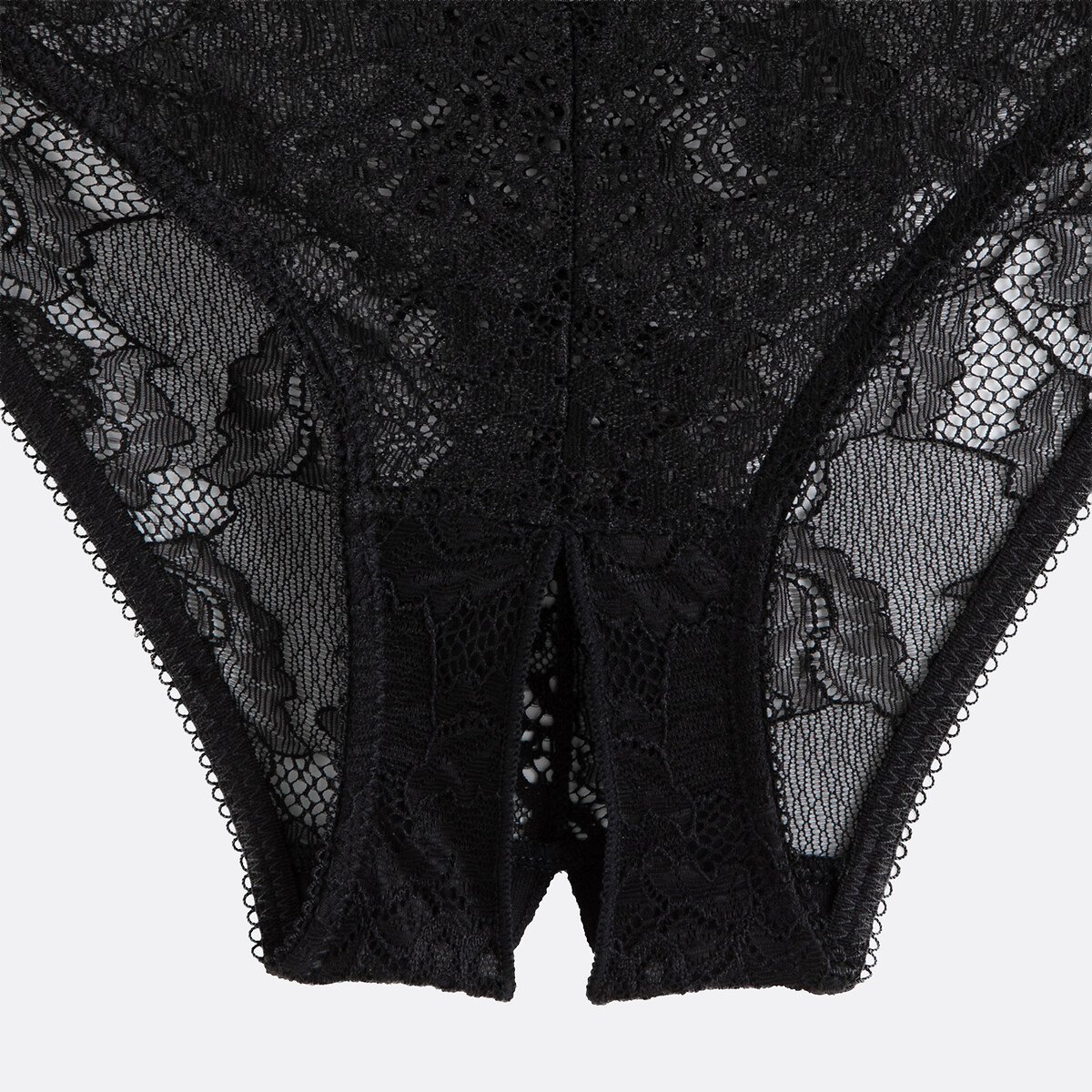 Body in pizzo con spacco nero , SUITE PRIVEE