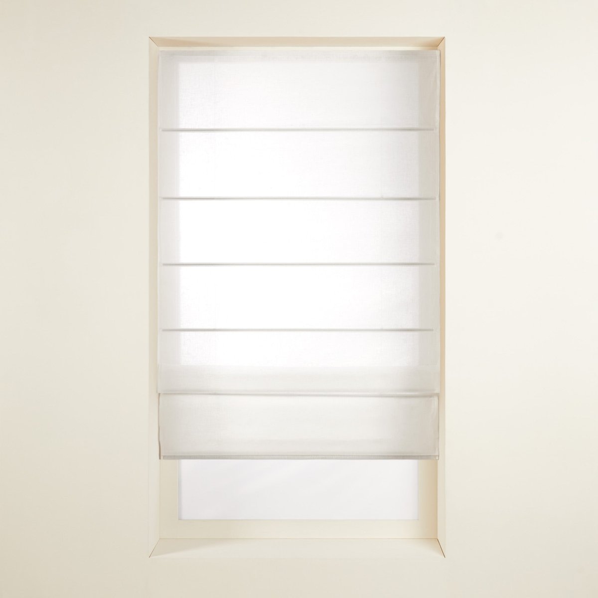 Store Bateau en Lin SHADOW blanc, MADURA