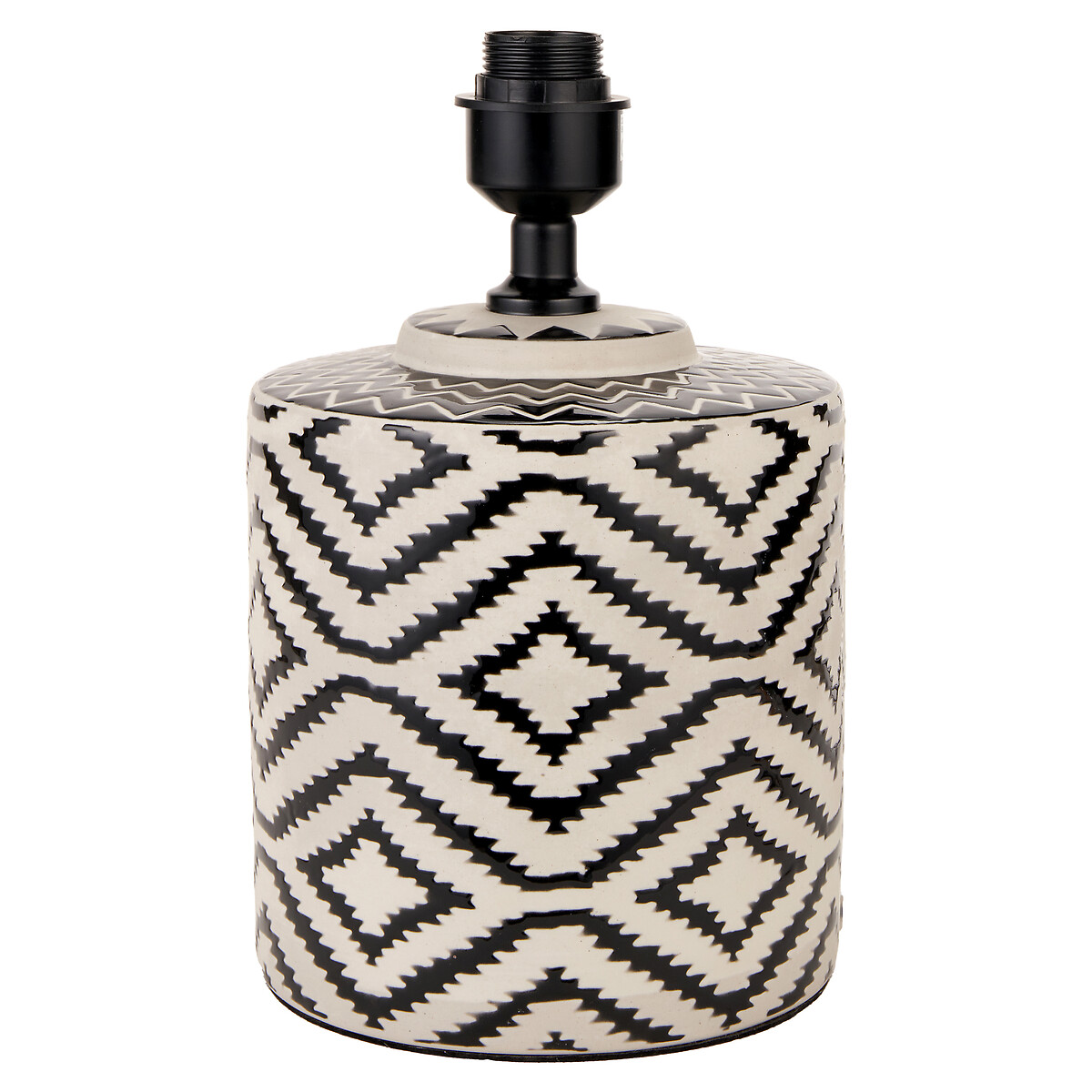 Chiara Ceramic Table Lamp Base black/white, SO'HOME