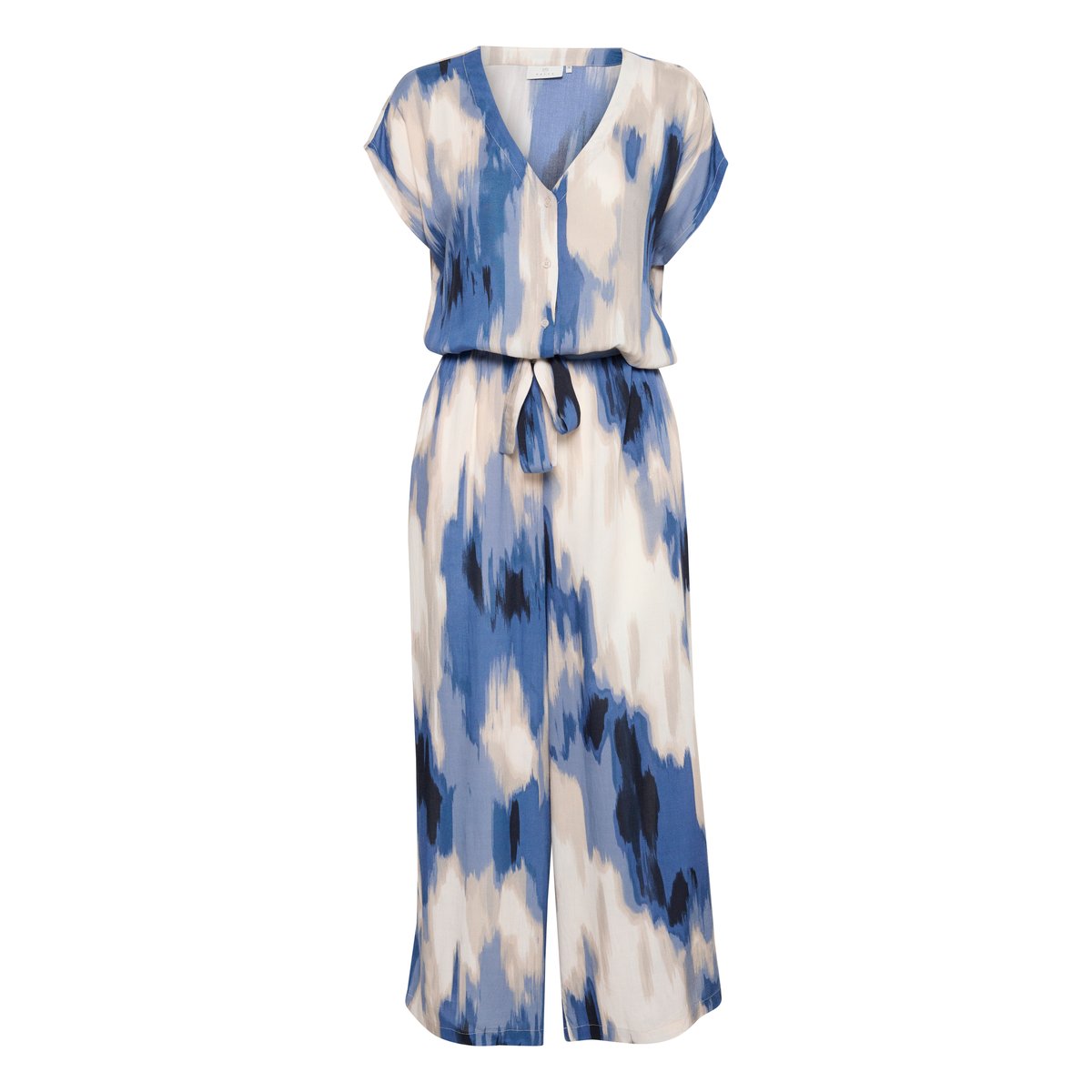 Combinaison bleu blue abstract print, KAFFE