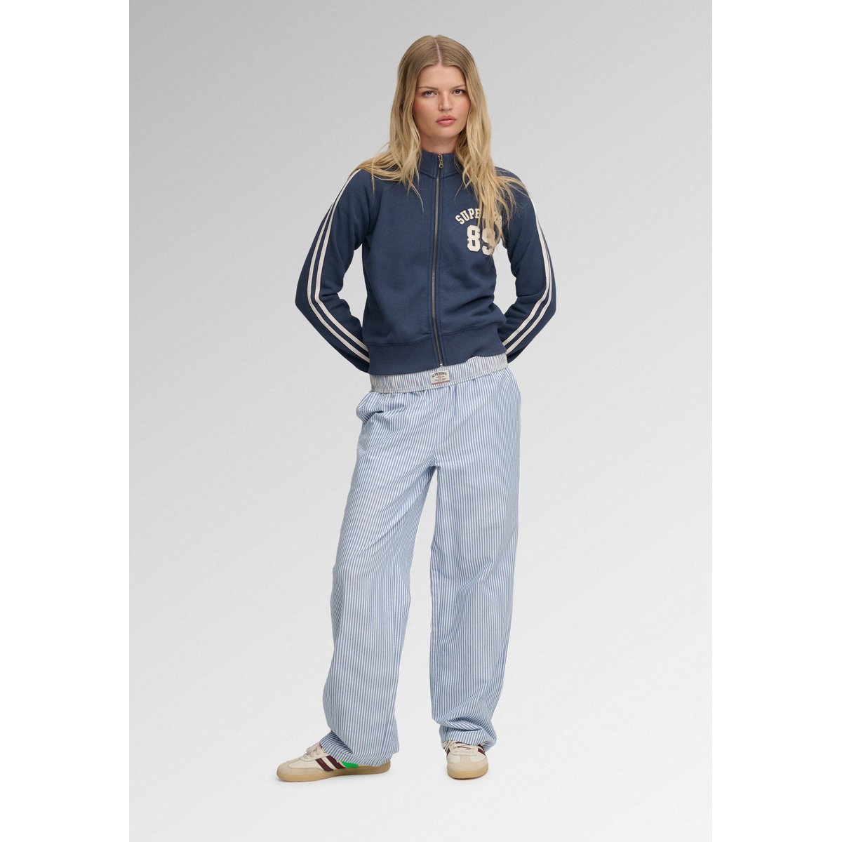 Veste de Survêtement Athletic Applique bleu marine standard, SUPERDRY