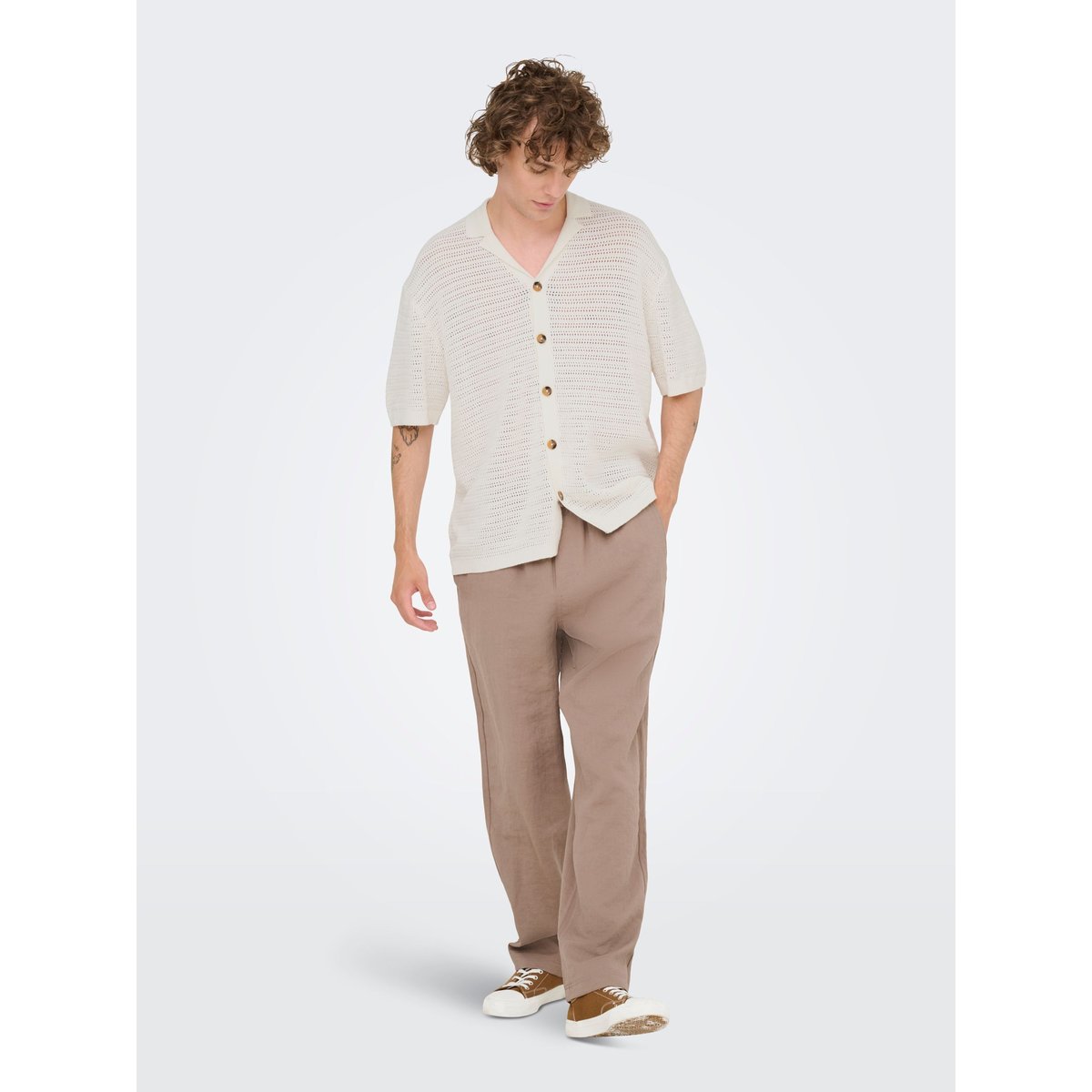 Polo cloud dancer, ONLY & SONS