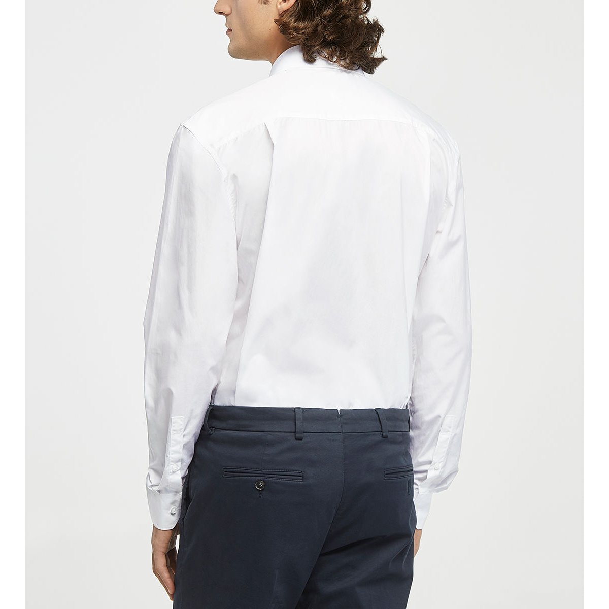 Chemise confort a2plies en coton bio double retors blanc, GALERIES LAFAYETTE
