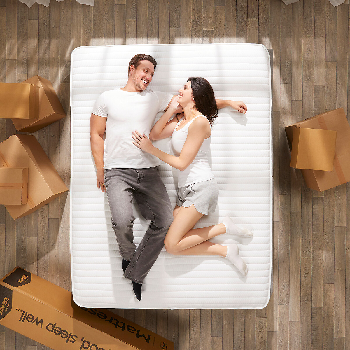 Jay-Be® Firm Hybrid 2000 e-Pocket™ Truecore® Eco-Friendly Mattress white, JAY-BE