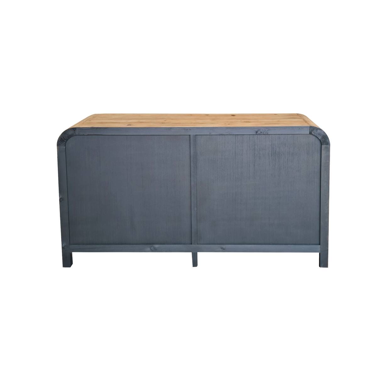 Commode 8 tiroirs en bois recyclé SIGRID bois clair, MADE IN MEUBLES