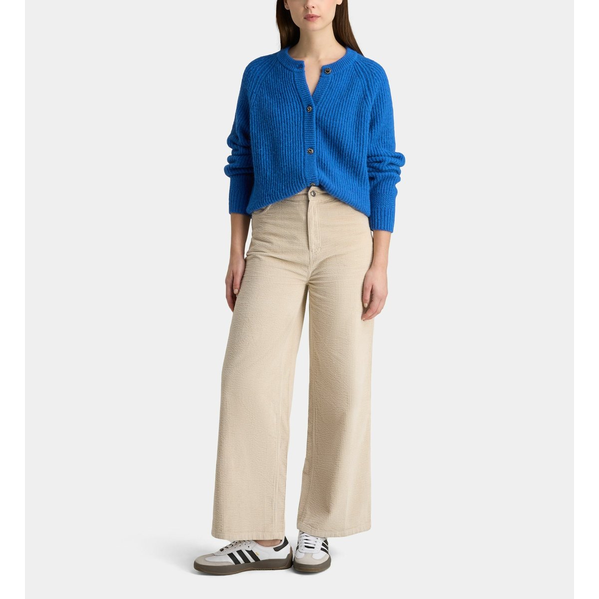 Cardigan dawn c alpaga mélangé bleu cobalt, GALERIES LAFAYETTE