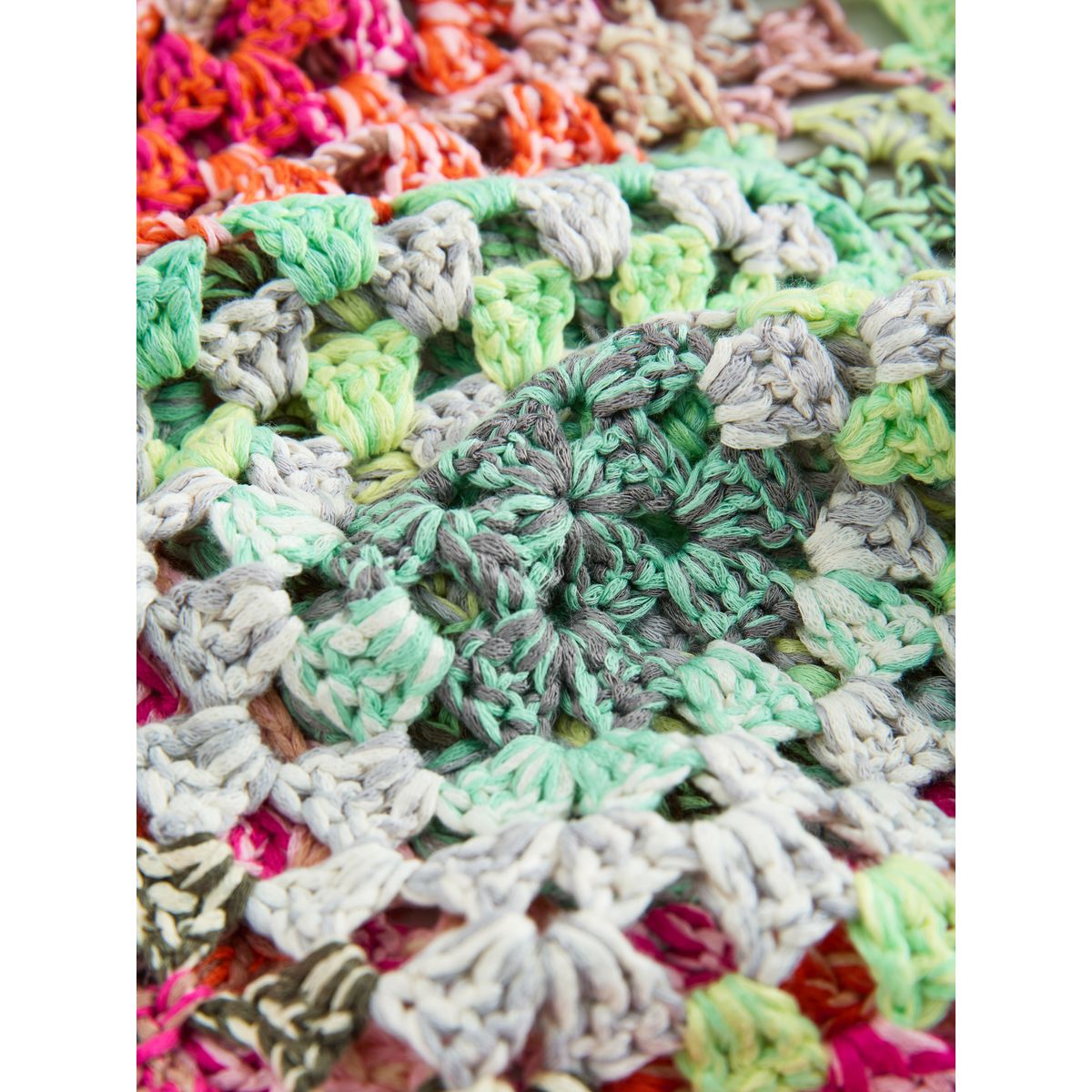 Cardigan en crochet fait main rose/vert multicolore, NEXT